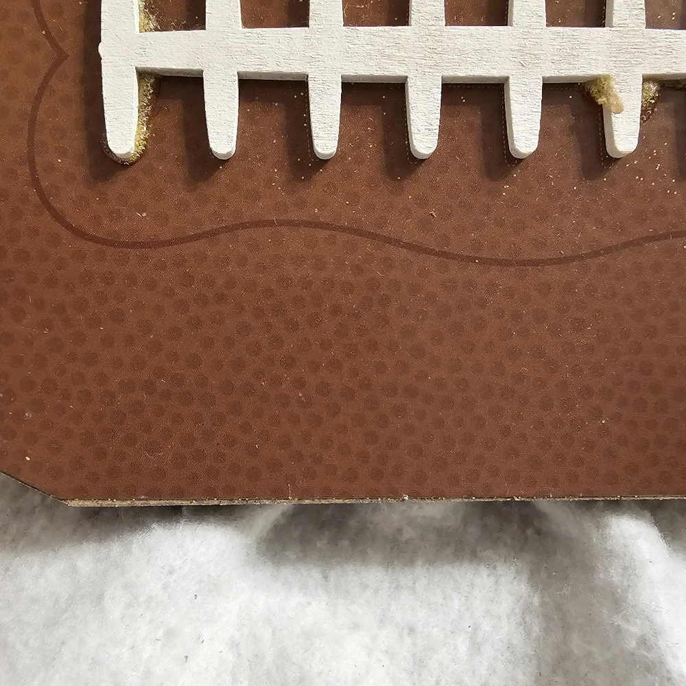 Country Silk Fall Themed Football Pumpkin Decor